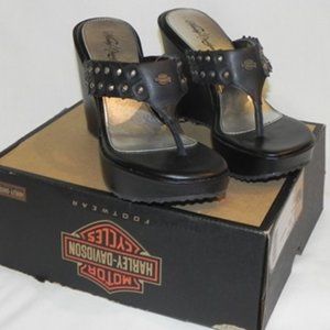 New Harley Davidson Women's High Heel Sandals, Size 7.5